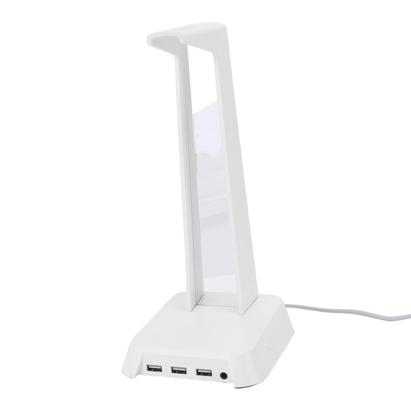 Supporto per Cuffie da Gaming USB con Luce RGB, per Videogiocatori (WHITE)