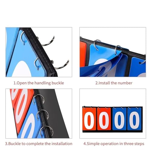 Marcador portátil flip 2 dígitos multi deportes miniatura 4
