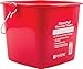 Carlisle KP196RD Kleen-Pail Commercial Cleaning Bucket, 6 Quart, Red