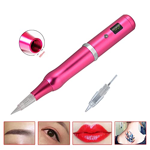 Aliwod AP657R Permanent Makeup Pen Eyebrow Pen Tattoo Rotary Machine 10Pcs Needles thumb #1