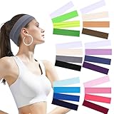 20 pcs/Set Sport Headbands for Women, Yoga Hair Bands for Women's Hair Soft Elastic High Stretchy Teens Girls Athletic Headbands