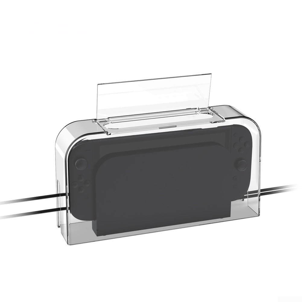 Cubierta antipolvo de acrílico transparente, para Nintendo Switch 2, compatibilidad de protección de base con procedimientos de acoplamiento estándar