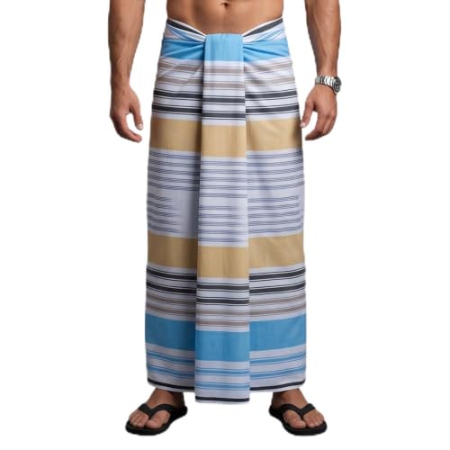Image of Men's Cotton Lungi | Soft Breathable Wrap Around Lungi | Comfortable Daily & Home Wear for Men