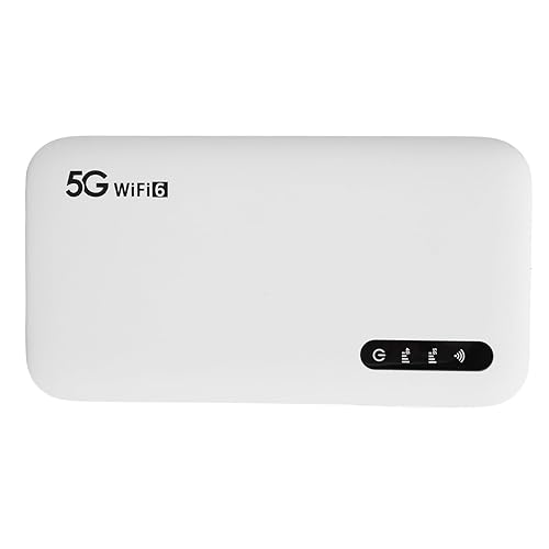 Miniatura 5 de Hotspot móvil 5G Wi Fi 6, enrutador de punto de acceso de alta velocidad de 2.77 Gbps, soporte de 16 dispositivos, router portátil de 6100 mAh WiFi