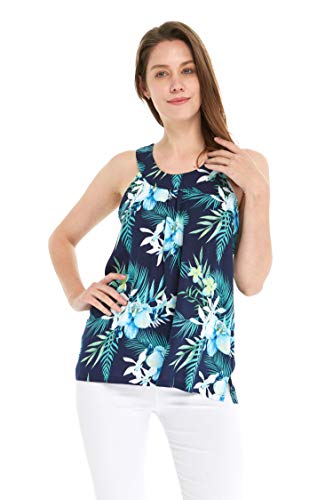 Matchable Couple Hawaiian Luau Shirt or Tank Top in Orchid Breeze2