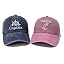 Captain Crew (Navy Blue & Washed Pink)