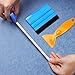 CiCiwind Wallpaper Smoothing Tool Set for Peel and Stick Wallpaper Contact Paper Wall Paper include Red Scraper Blue Felt Scrape Blue Tape Measure Knife with 5 Replacement Blades