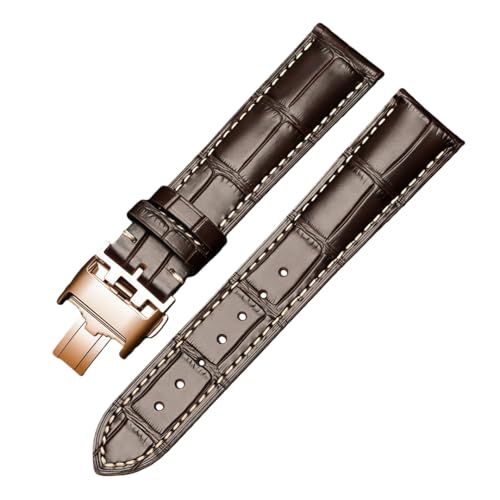 Bracelet de Montre en Cuir Véritable Façon Alligator Longines Master Elegant Conquest Series