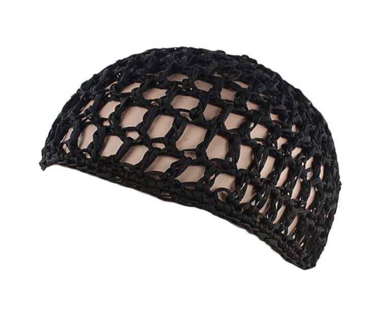 Miniatura 3 de Doobie HairNet - Cubierta de malla de ganchillo para dormir, tejido de rayón grueso y corto