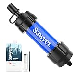 ソーヤー ミニ SP128 SAWYER | 携帯浄水器 浄水器 ポータブル浄水器 防災 防災アイテム 災害用 非常用 キャンプ キャンプ用品 アウトドア アウトドア用品 登山【日本正規品】 (ブルー（通常版）)