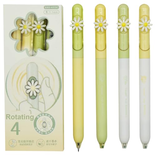 Set de 8 bolígrafos florales Daisy con tinta negra miniatura 1