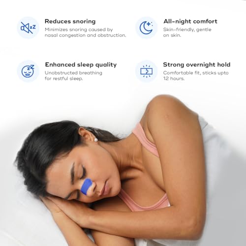 Image of BREATH FIX Large Size Nasal Strips 2.0 | Blue Colour | Nasal Strip for Breathing | Enhances Sleep & Athletic Performance | By Byte | Optimizes Oxygen Intake | Skin-Friendly & Flexible Fit | Sweat-Resistant | CDSCO Approved | 30 Strips