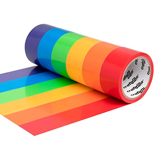 image for New: Craftzilla Colored Duct Tape – 6 Color Multi Pack – 10 Yards 