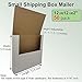 Rnisda 50 Pack 12‘’ Vinyl Record Mailers, 12.5x12.5x2'' Easy-Fold Height adjustable Box Mailers, for Shipping Mailing 12 inch Lp Album, Corrugated Cardboard, White (W1212E50)