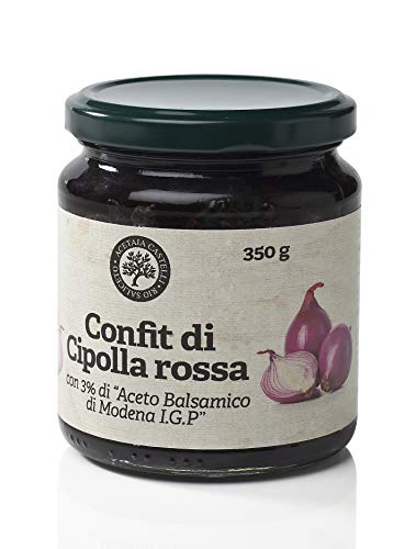 Acetaia Castelli Confit De Cebolla Roja Con Vinagre Balsámico De Módena I.G.P. Gr. 350 350 g