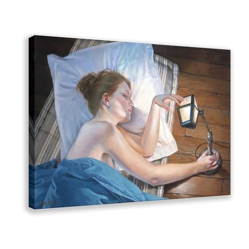 The Little Lamp Francine Van Hove impression sur toile décoration murale bureau cadre à suspendre