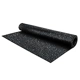 IncStores 1/4' Thick Tough Rubber Flooring Roll | Flexible Recycled Rubber Roll Flooring for a...