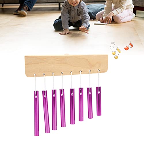 8-Tone Chimes, Wind Chimes Percussie Instrumenten Aluminium voor Peuterspeeltjes voor Kinderen (Paars) - Image 5