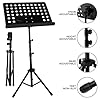 Height Adjustable Foldable Music Orchestral Book, Paper & Mic Holder Tripod Stand (Book Holder Tripod Stand) #5