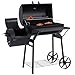 Produktbild Ultranatura Smoker Grill Denver mit Side-Fire-Box, Deckel- Thermometer,massive Ausführung, Barbecue Grillwagen zum Grillen und Smoken, direkt und indirekt Hitze, BBQ, Holzkohle, 119 x 66 x 135 cm