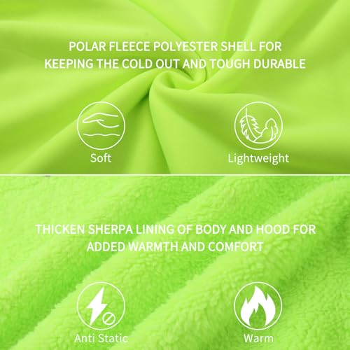 Image of LeeHanTon Sherpa Lined Hoodies for Men Heavyweight Full Zip Up Sweatshirt Thick Fleece Winter Warm Work Jackets Plus Size