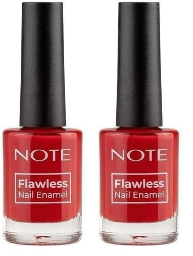 Note Nail Flawless Oje 32 Lovely, Kırmızı (2 paketi)