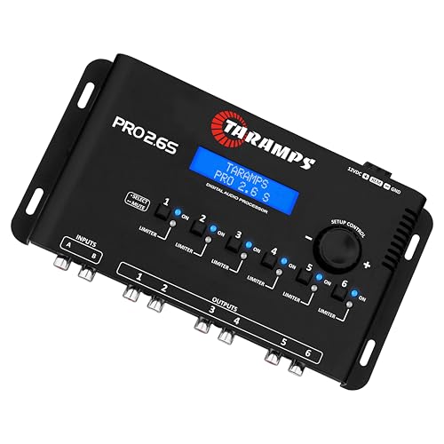 Taramp's Pro 2.6S Digital Signal Processor Equalizer 3-band Graphic Equalization 6 Channels 18K Ohms(RCA) Output Impedance 47 Ohms Limiter Adjustable Car Audio System by Taramp's - Used condition - Image 5