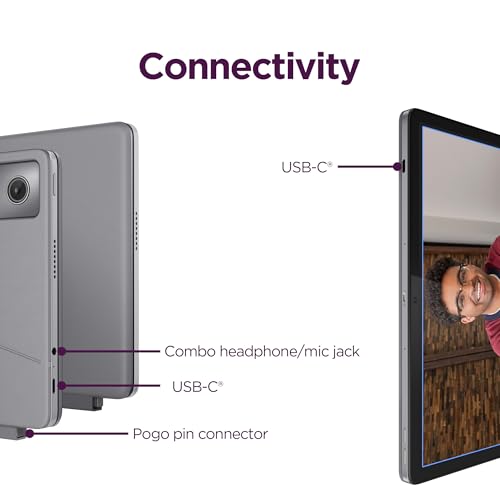 Image of Lenovo Chromebook Duet - 2025 - Convertible Laptop - ChromeOS - 10.95 inch WUXGA IPS Touch Display - 4GB Memory - 64GB Storage - MediaTek Kompanio 838 - Luna Grey