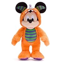 DISNEY STORE Official Mickey Mouse Halloween Plush - Disney Halloween Stuffed Animal with Embroidered Features, Detailed Plush Sculpting, Furry Monster Costume, Felt Teeth, Scales and Cyclops Eye