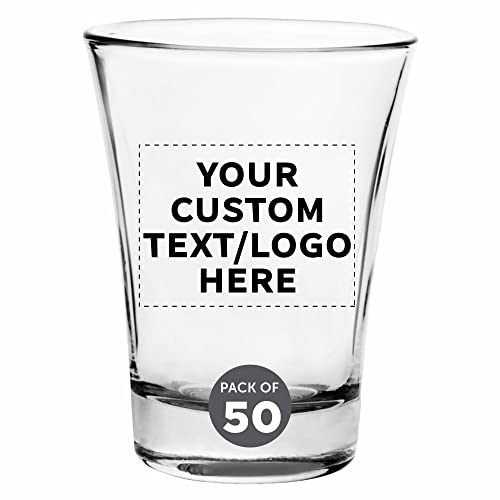 DiscountPromos 2 oz Custom Shot Glasses Black 50 Count