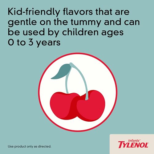 image for Tylenol Infants Oral Suspension Liquid Medicine with Acetaminophen, Ba
