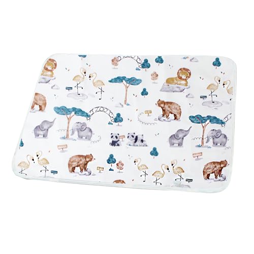 ARYIMYDP 1 Stück Waschbare Wiederverwendbare Baby Wickelunterlage, Wasserdicht und Atmungsaktiv, für Babys, Kleinkinder, Haustiere und Senioren (50x70cm)