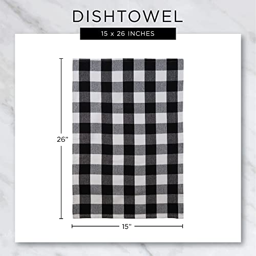 DII Basic Terry Collection Waffle Dishtowel Set, 15x26, Solid Yellow, 4 Piece - Image 7