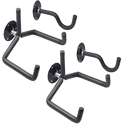 Orgrimmar Guitar Wall Mount Acoustic/Electric/Classical Guitar, Ukulele, Banjo and Mandolin Wall Hanger Slat Wall Horizontal Guitar Holder Bass Stand Rack Hook (Set of 2) Cover