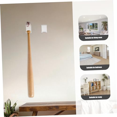 GANAZONO 1Set Creative Multi Functional Bat Support Rack Display Stand for Wall Mounting Baseball Bats Durable Bat Holder for Home and Sports Collectors