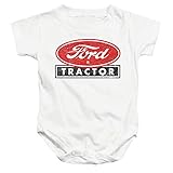 Ford Ford Tractor Unisex Infant Snap Suit for Baby Boys and Girls, Small (6 Months) White