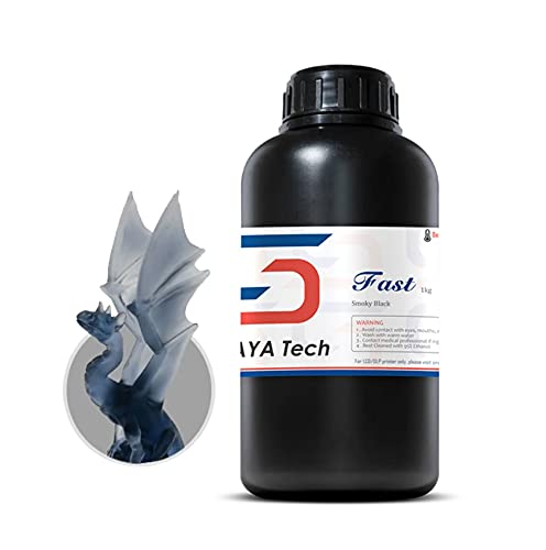 Siraya Tech Fast ABS-Like 3D Printer Resin 405nm UV-Curing Non-Brittle High Precision 3D Printing Liquid Standard Photopolymer Resin for LCD DLP 3D Printing (Smoky Black, 1kg) Siraya Tech Fast ABS-Like 3D Printer Resin 405nm UV-Curing Non-Brittle High Precision 3D Printing Liquid Standard Photopolymer Resin for LCD DLP 3D Printing (Smoky Black, 1kg)