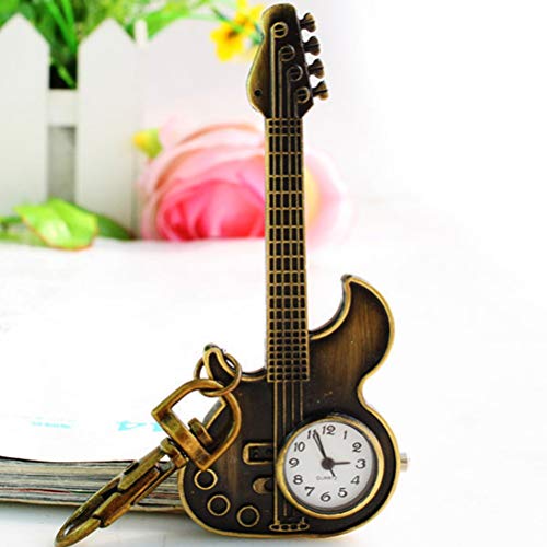 Relógio de Bolso de Silicone Relógio de fivela em formato de guitarra de moda Relógio de design de c