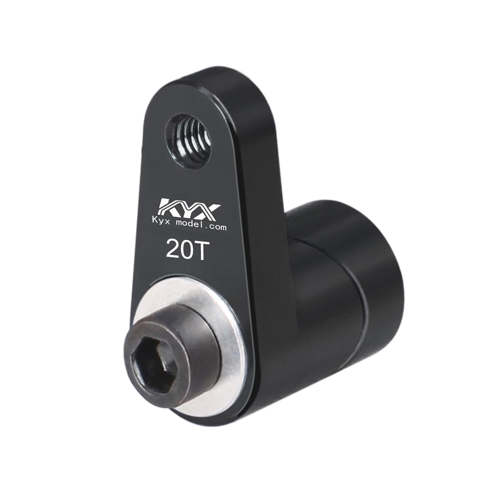 KYX Racing Aluminum 20T Servo Arm Upgrades Parts Accessories for 1/14 1/16 1/18 RC Car ARRMA Grom Mega