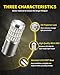 AUXLIGHT 2057 1157 2357 7528 2057A 1157A 2357A LED Bulbs Brilliant Red, Ultra Bright 60-SMD LED Replacement for Brake/Tail Lights, Blinker Lights, Turn Signal/Parking or Running Lights (Pack of 2)