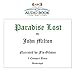 Paradise Lost (Classic Books on CD Collection) [UNABRIDGED]