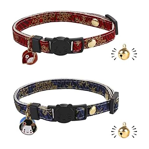 Katzenhalsband mit Schnellverschluss | Halsband für Katze mit Leder Cover