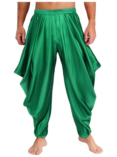 Riismen Hombres Príncipe Árabe Harén Pantalones Halloween