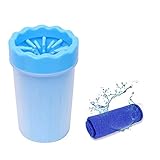【FáCIL DE USAR】Solo agregue un poco de agua, coloque las patas de la mascota en la cepillo de limpieza para mascotas, mueva la taza hacia arriba y hacia abajo o gírela para limpiar la pata. Luego retire las patas de la mascota y seque suavemente con una toalla. O en una sola pieza, El cepillo largo puede limpiar cualquier esquina de la garra, puede eliminar la suciedad de las patas de su perro antes de tocar muebles o alfombras, especialmente cuando se trata de clima lluvioso.