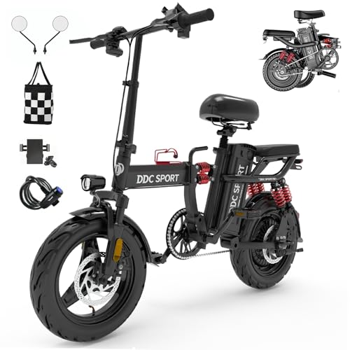 Folding Electric Bike for Adults, Peak 800W Motor 25MPH, 48V