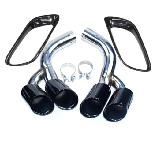 Embout carré noir de silencieux pour échappement BMW X6 E71