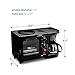 Maxi-Matic EBK-200B 3-in-1 Breakfast Station Toaster Oven, Regular, Black