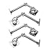 4 Pcs Pneumatic Stay Stops on Any Angle Strut Lift Support Kitchen Cabinet Door Handle Box Tool Hinge Heavy Duty