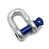 Verpackungsinhalt: 1 Stück Schäkel gerade Stahl hochfest 4,75t mit Augbolzen [1 Stück] HEAVYTOOL®