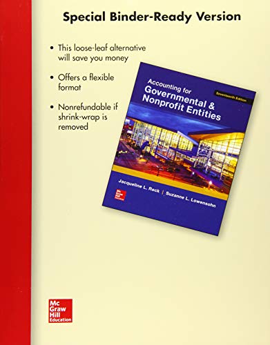 Loose-Leaf for Accounting for Governmental & No... 1259293564 Book Cover